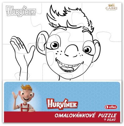 EFKO Namaluj si sám puzzle Hurvínek - čtverec 9 dílků