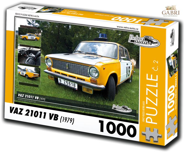 RETRO-AUTA Puzzle č. 2 Vaz 21011 VB (1979) 1000 dílků