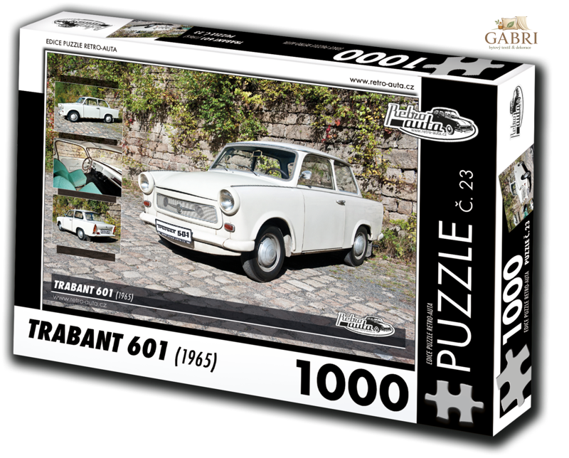 RETRO-AUTA Puzzle č. 23 Trabant 601 (1965) 1000 dílků