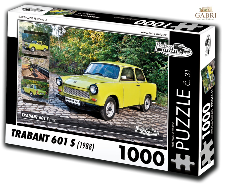 RETRO-AUTA Puzzle č. 31 Trabant 601 S (1988) 1000 dílků