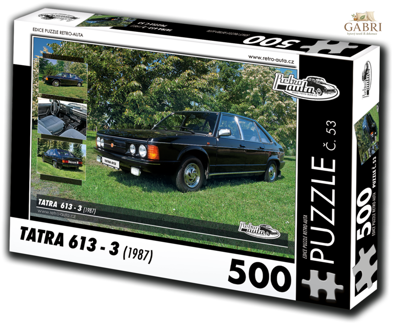 RETRO-AUTA Puzzle č. 53 Tatra 613-3 (1987) 500 dílků