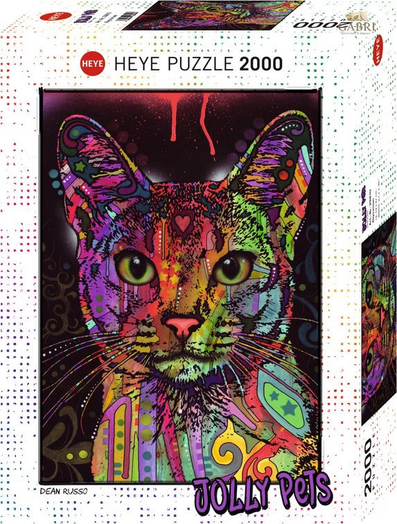 HEYE Puzzle Jolly Pets: Habešská kočka 2000 dílků