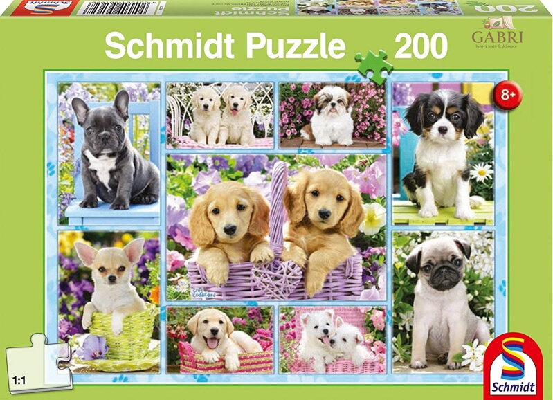 SCHMIDT Puzzle Štěňátka 200 dílků