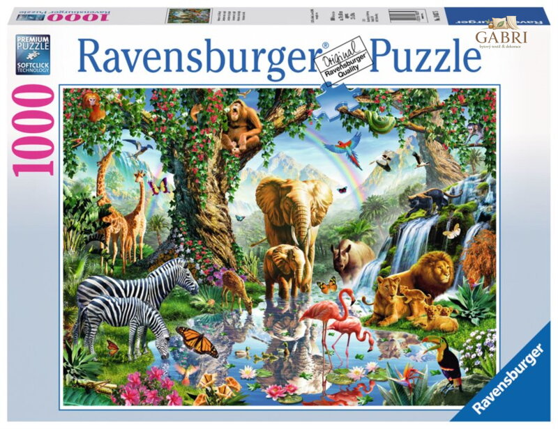 RAVENSBURGER Puzzle Dobrodružství v džungli 1000 dílků