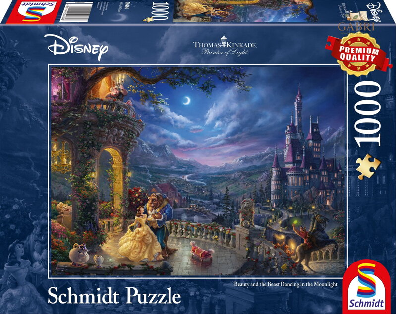 SCHMIDT Puzzle Kráska a zvíře: Tanec v měsíčním svitu 1000 dílků