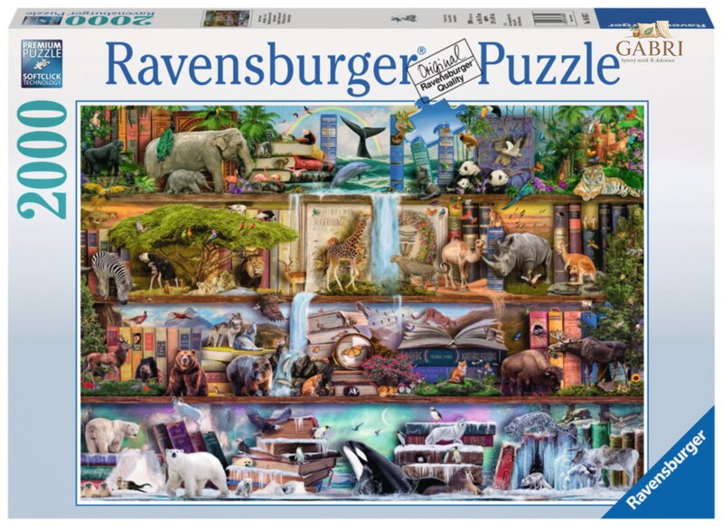 RAVENSBURGER Puzzle Království divokých zvířat 2000 dílků