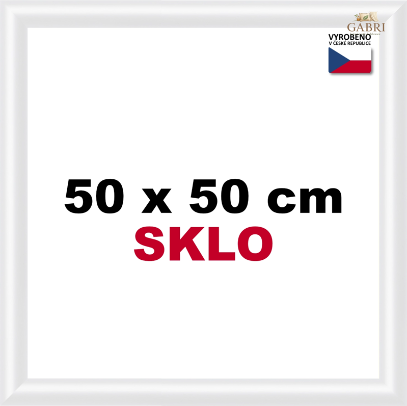 BFHM Plastový rám na puzzle 50x50cm - bílý