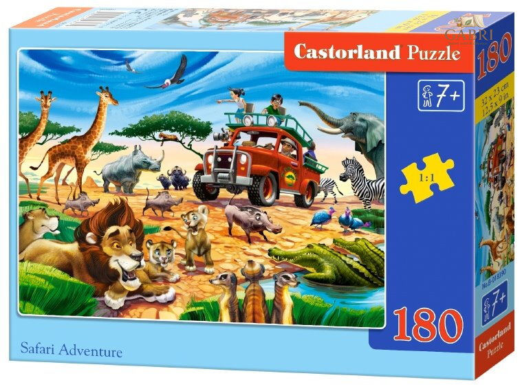 CASTORLAND Puzzle Dobrodružství na safari 180 dílků