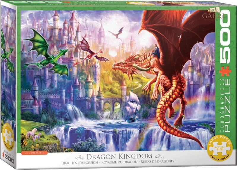 EUROGRAPHICS Puzzle Království draků XL 500 dílků