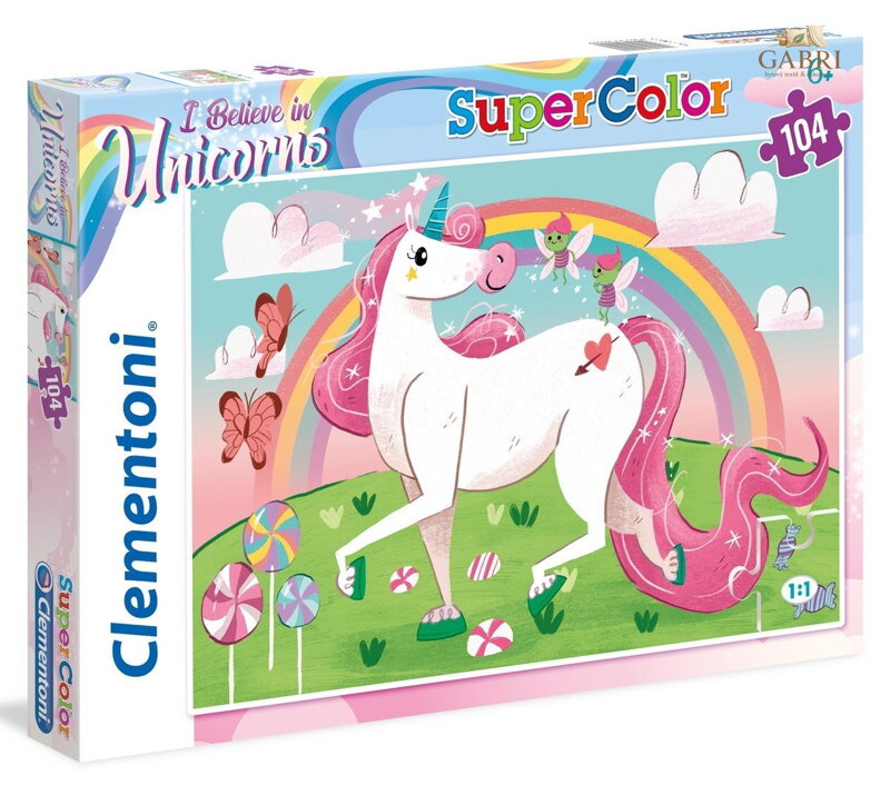 CLEMENTONI Brilliant puzzle I Believe in Unicorns 104 dílků