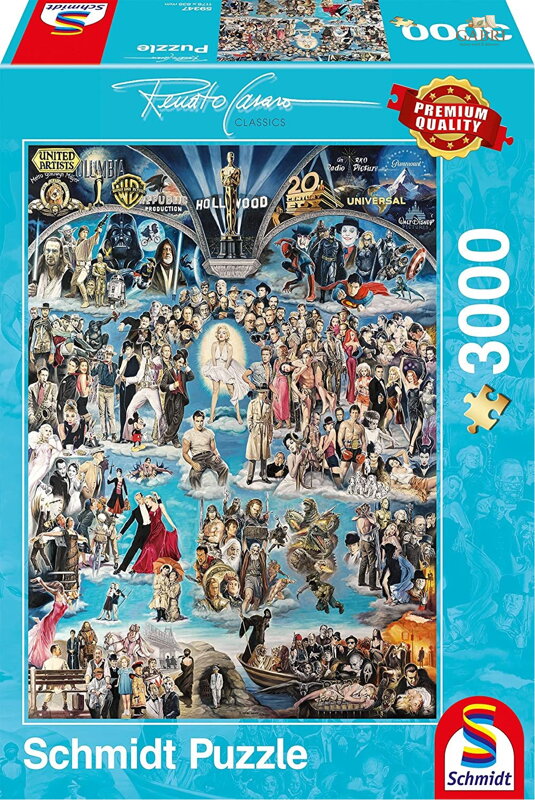 SCHMIDT Puzzle Hollywood - síň slávy 3000 dílků