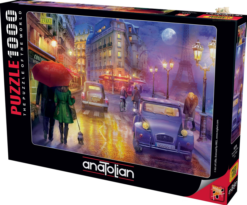 ANATOLIAN Puzzle Noční Paříž 1000 dílků