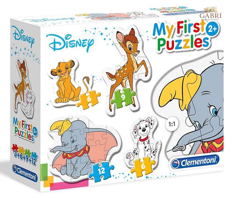CLEMENTONI Moje první puzzle Disney mláďátka 4v1 (3,6,9,12 dílků)