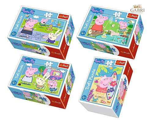TREFL Displej Puzzle Prasátko Peppa 54 dílků (40 ks)