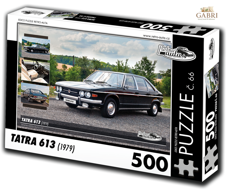 RETRO-AUTA Puzzle č. 66 Tatra 613 (1979) 500 dílků