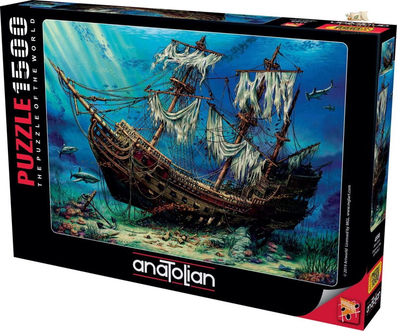 ANATOLIAN Puzzle Ztroskotaná loď 1500 dílků