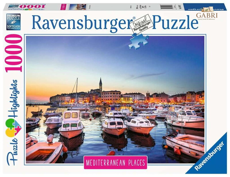RAVENSBURGER Puzzle Chorvatsko 1000 dílků