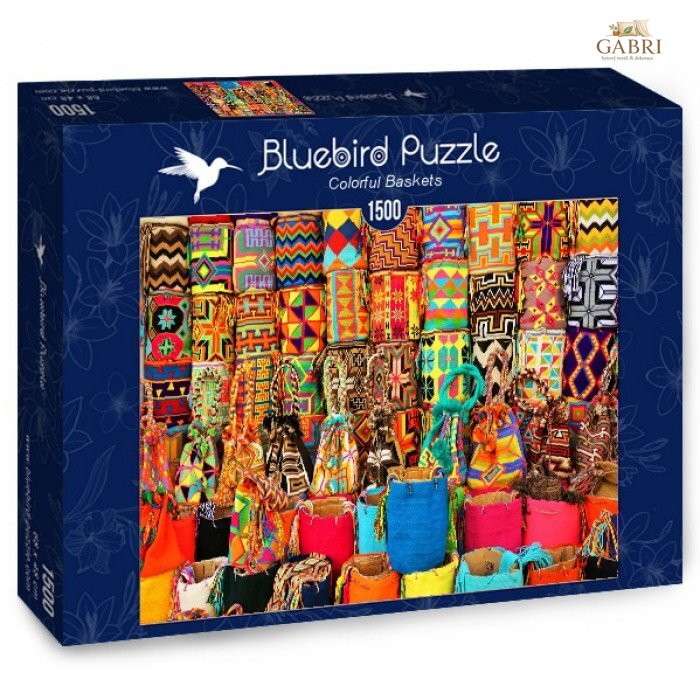 BLUEBIRD Puzzle Barevné košíky 1500 dílků