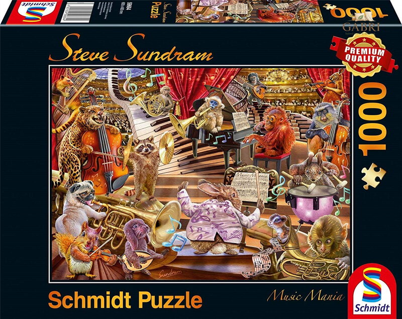 SCHMIDT Puzzle Hudební mánie 1000 dílků