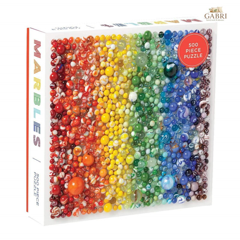 GALISON Čtvercové puzzle Duhové skleněnky 500 dílků