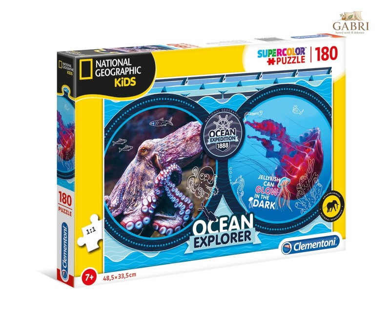 CLEMENTONI Puzzle National Geographics: Oceánská expedice 180 dílků