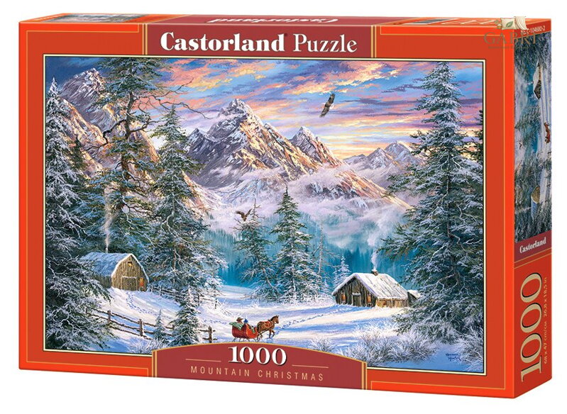 CASTORLAND Puzzle Vánoce na horách 1000 dílků