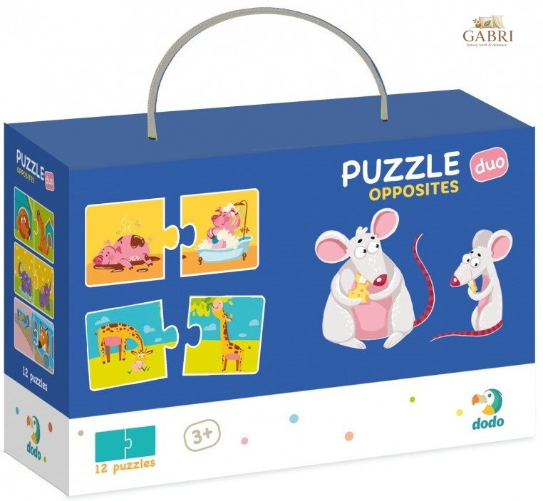 DODO Puzzle Protiklady 12x2 dílky