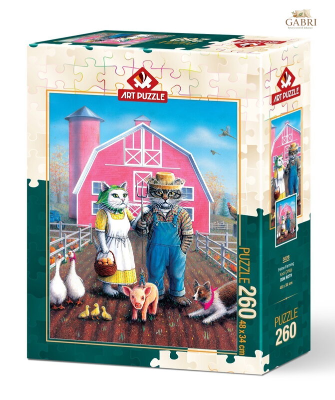 ART PUZZLE Puzzle Kočičí farmáři 260 dílků