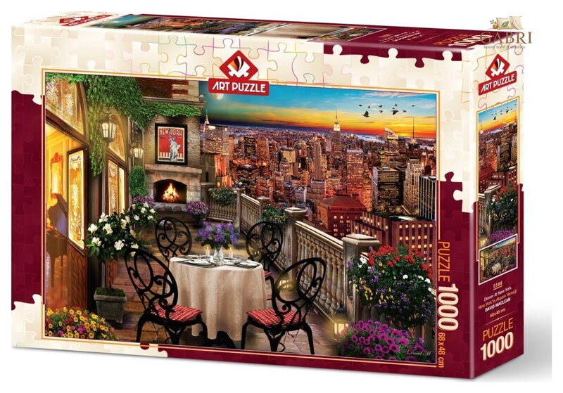 ART PUZZLE Puzzle Večeře v New Yorku 1000 dílků