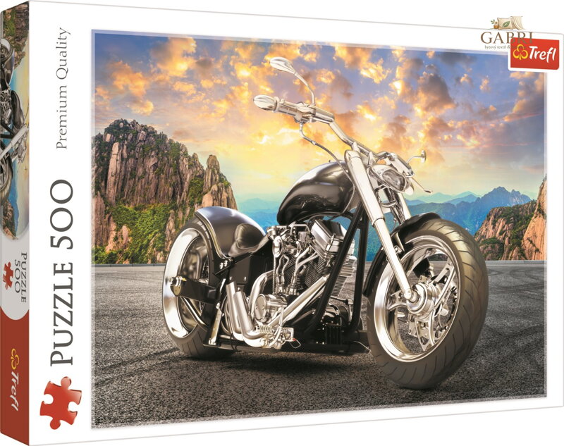 TREFL Puzzle Černá motorka 500 dílků