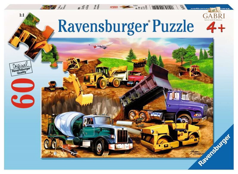 RAVENSBURGER Puzzle Staveniště 60 dílků