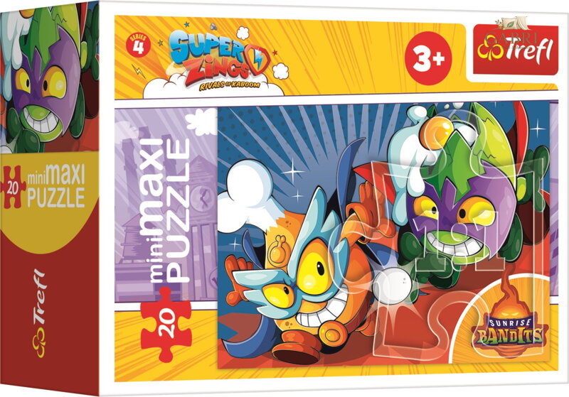 TREFL Puzzle Kid Kazoom a Super Zings: Padouši 20 dílků