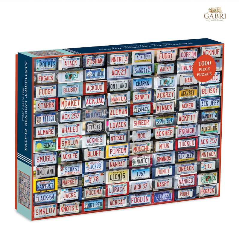 GALISON Puzzle Poznávací značky 1000 dílků