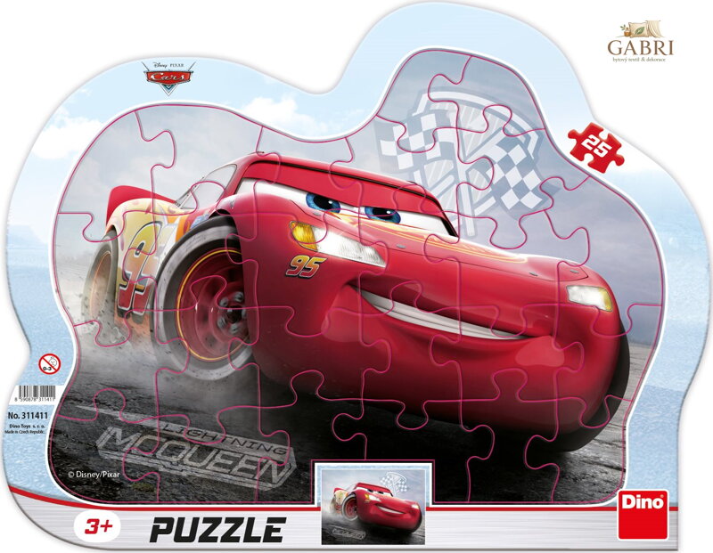 DINO Puzzle Blesk McQueen 25 dílků