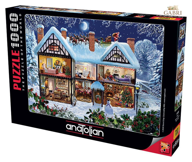 ANATOLIAN Puzzle Dům o Vánocích 1000 dílků