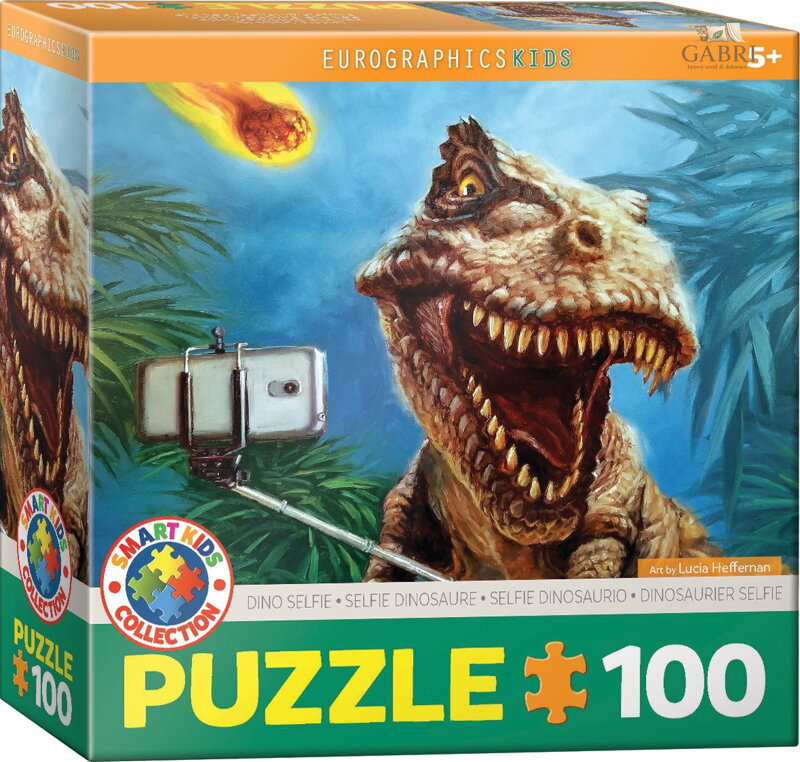 EUROGRAPHICS Puzzle Dino selfie 100 dílků