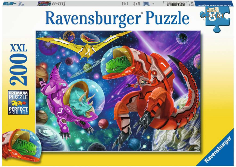 RAVENSBURGER Puzzle Dinosauři ve vesmíru XXL 200 dílků