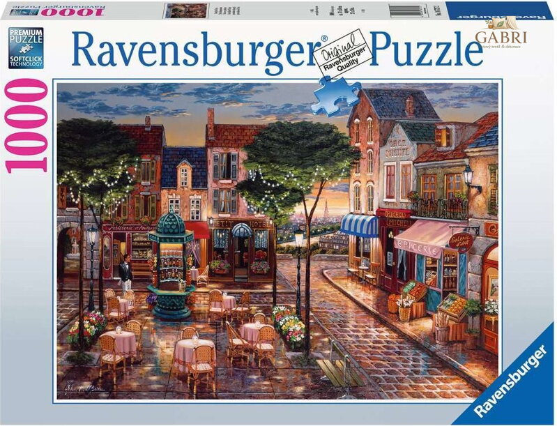 RAVENSBURGER Puzzle Kreslená Paříž 1000 dílků