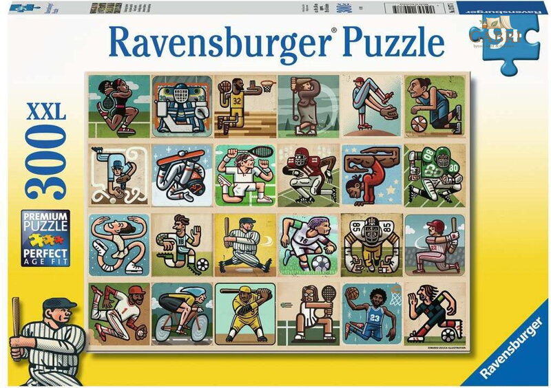 RAVENSBURGER Puzzle Úžasní sportovci XXL 300 dílků