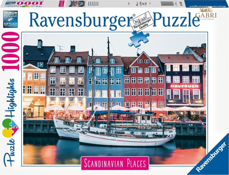 RAVENSBURGER Puzzle Kodaň 1000 dílků