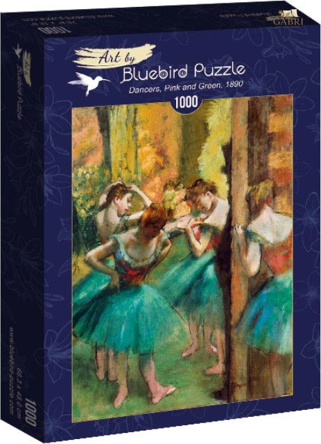 BLUEBIRD Puzzle Tanečnice - růžová a zelená 1000 dílků