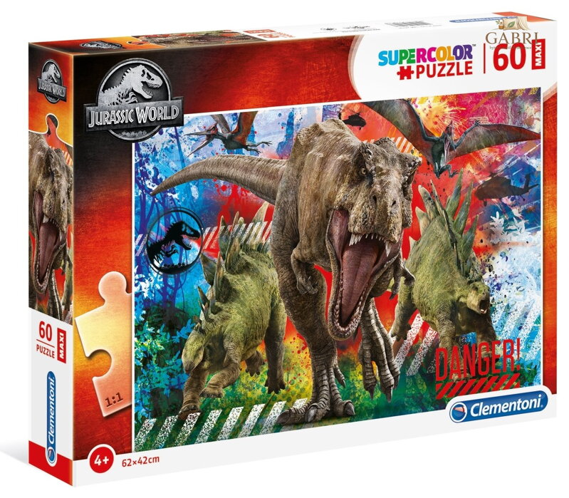 CLEMENTONI Puzzle Jurský svět MAXI 60 dílků