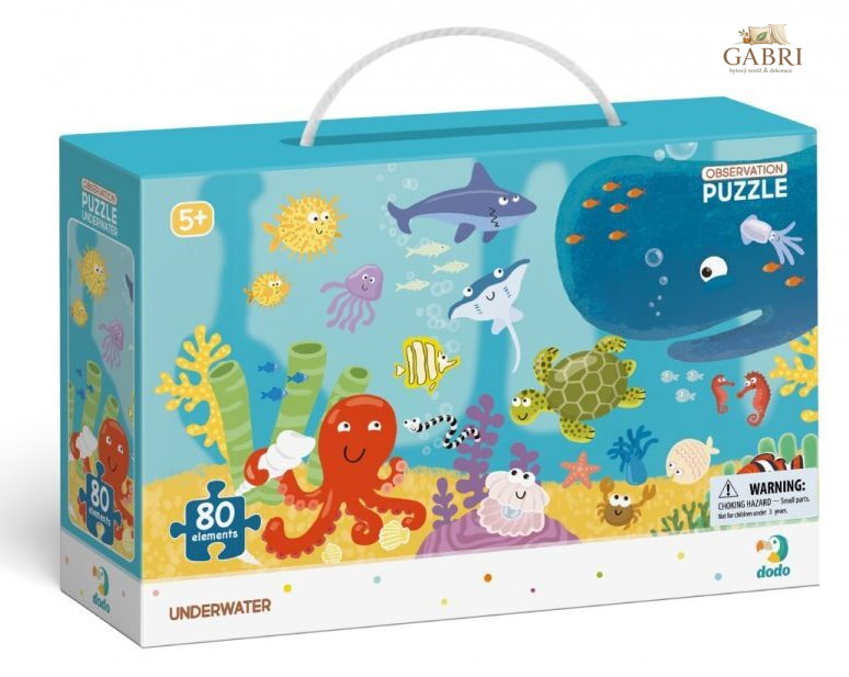 DODO Puzzle s hledáním obrázků Podmořský svět 80 dílků