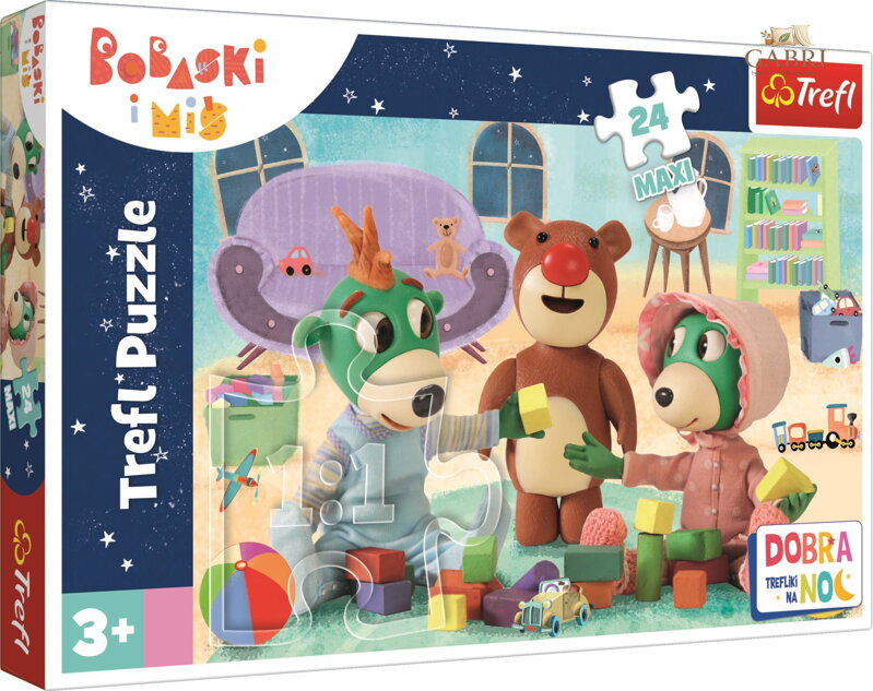 Puzzle Dobrou noc, Treflíci: Hry před spaním MAXI 24 dílků