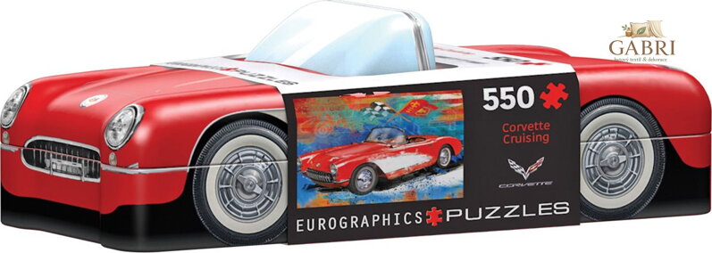 EUROGRAPHICS Puzzle v plechové krabičce Corvette 550 dílků