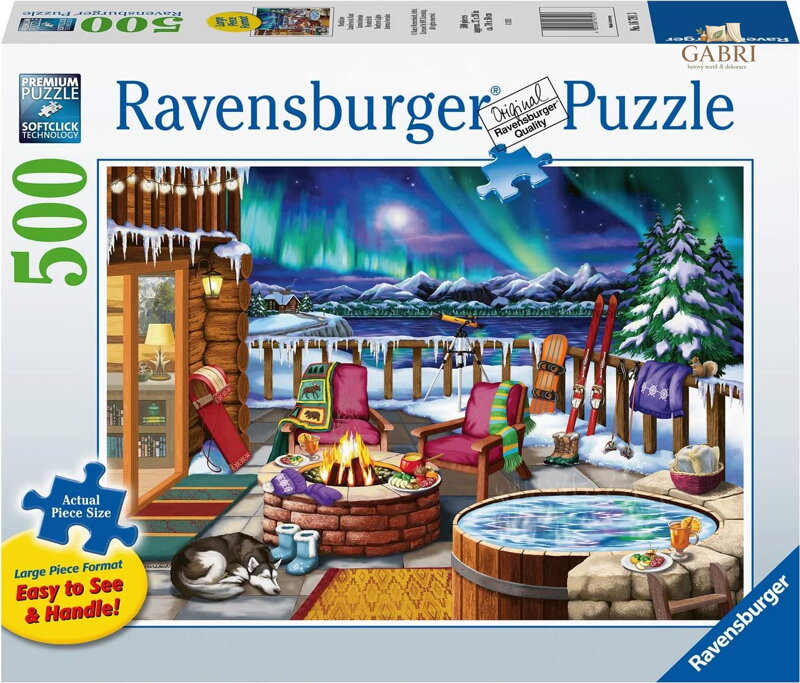 RAVENSBURGER Puzzle Polární záře XXL 500 dílků