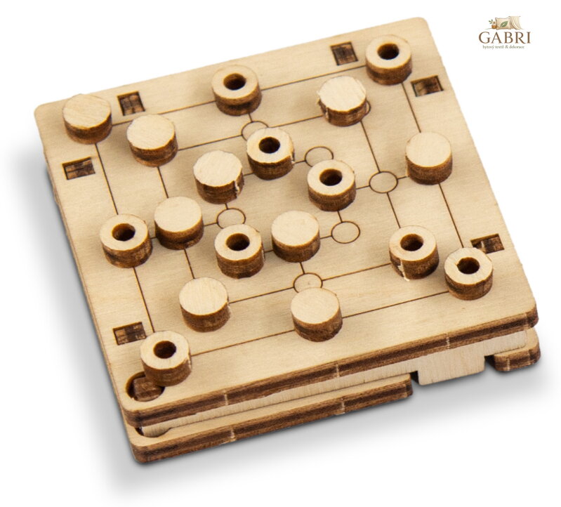WOODEN CITY 3D puzzle hra mini Mlýn