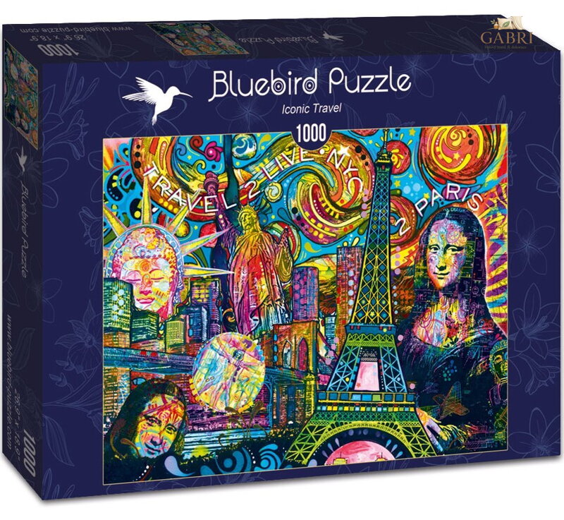 BLUEBIRD Puzzle Kultovní cestování 1000 dílků