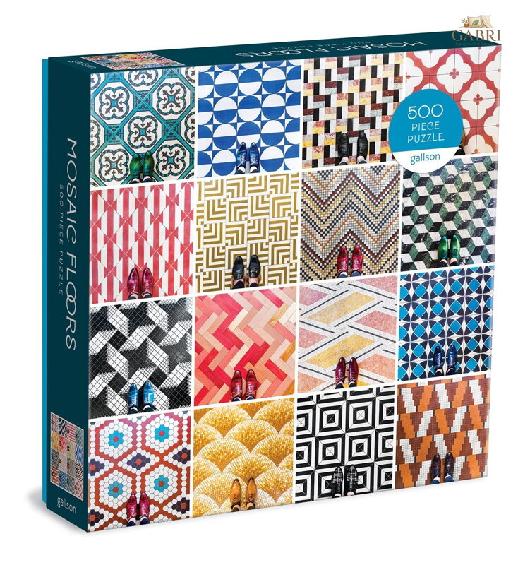 GALISON Čtvercové puzzle Mozaikové podlahy 500 dílků