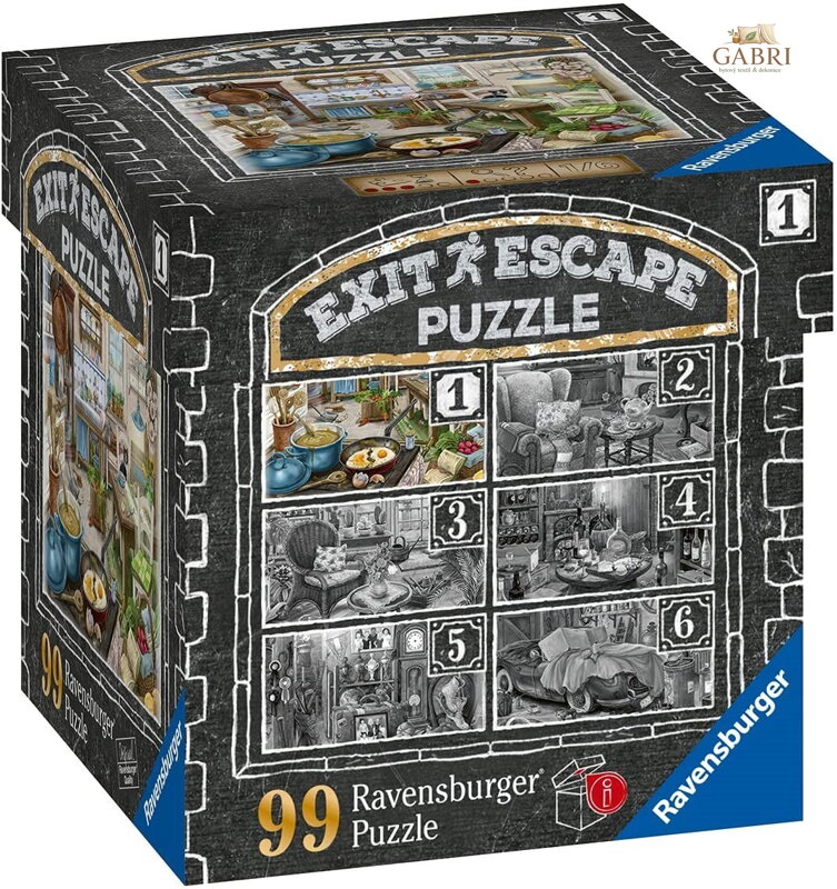 RAVENSBURGER Únikové EXIT puzzle Strašidelné sídlo 1: V kuchyni 99 dílků